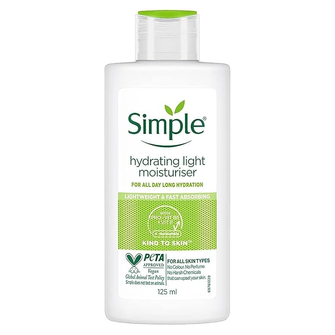 Simple hydrating light moisturiser for sensitive skin