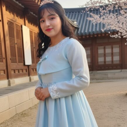 korean dress for women pastel blue korean style outfit