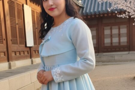 korean dress for women pastel blue korean style outfit