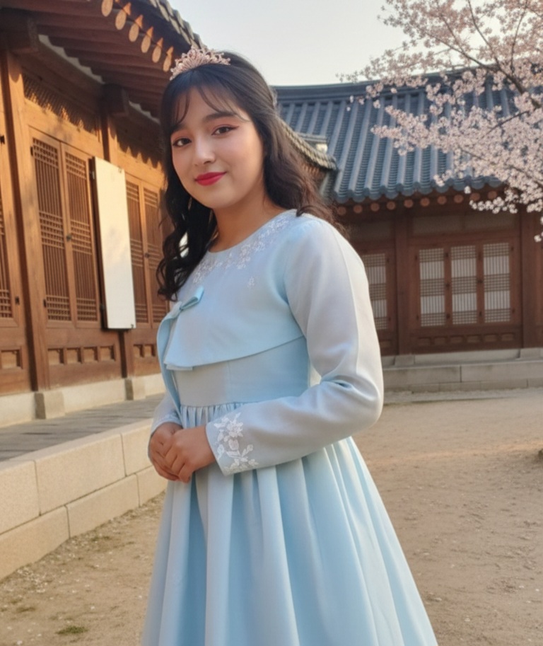 korean dress for women pastel blue korean style outfit