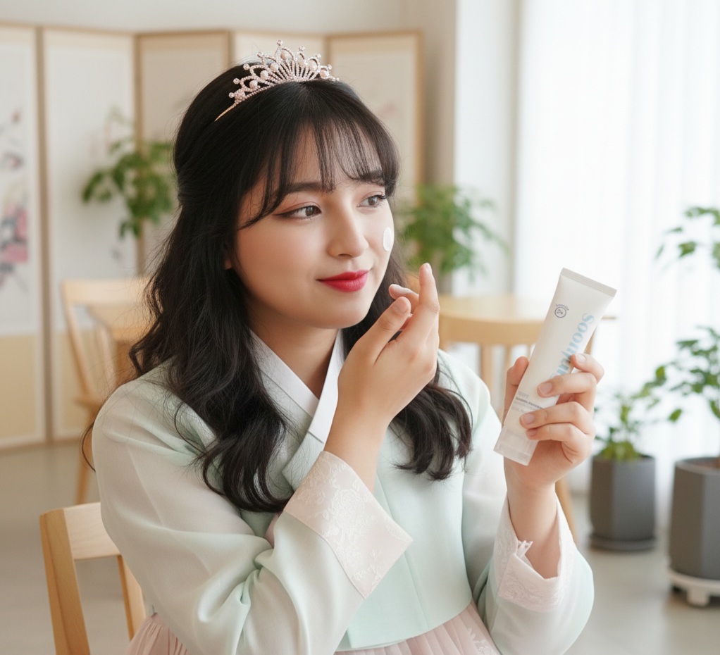 Korean glass skin achieved with simple skincare habits