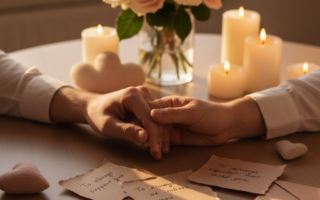 Promise Day couple holding hands with love and commitment