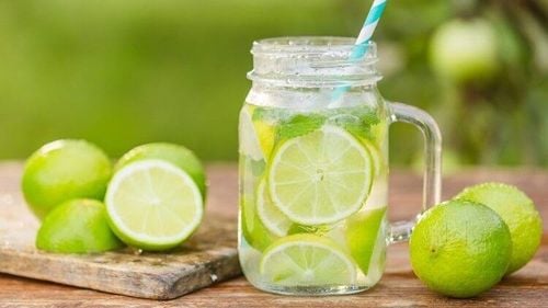 Hydrating lemon water drink for glowing skin