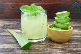 Aloe vera juice healthy drink for skin glow