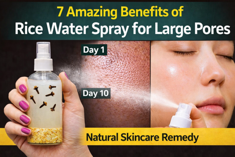 Rice water spray for large pores natural skincare remedy