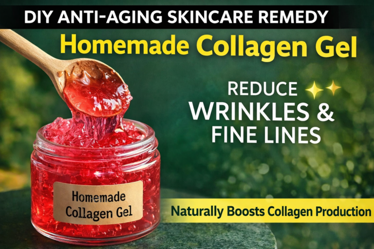 Homemade Collagen Gel for Wrinkles and Fine Lines Natural DIY Anti-Aging Skincare