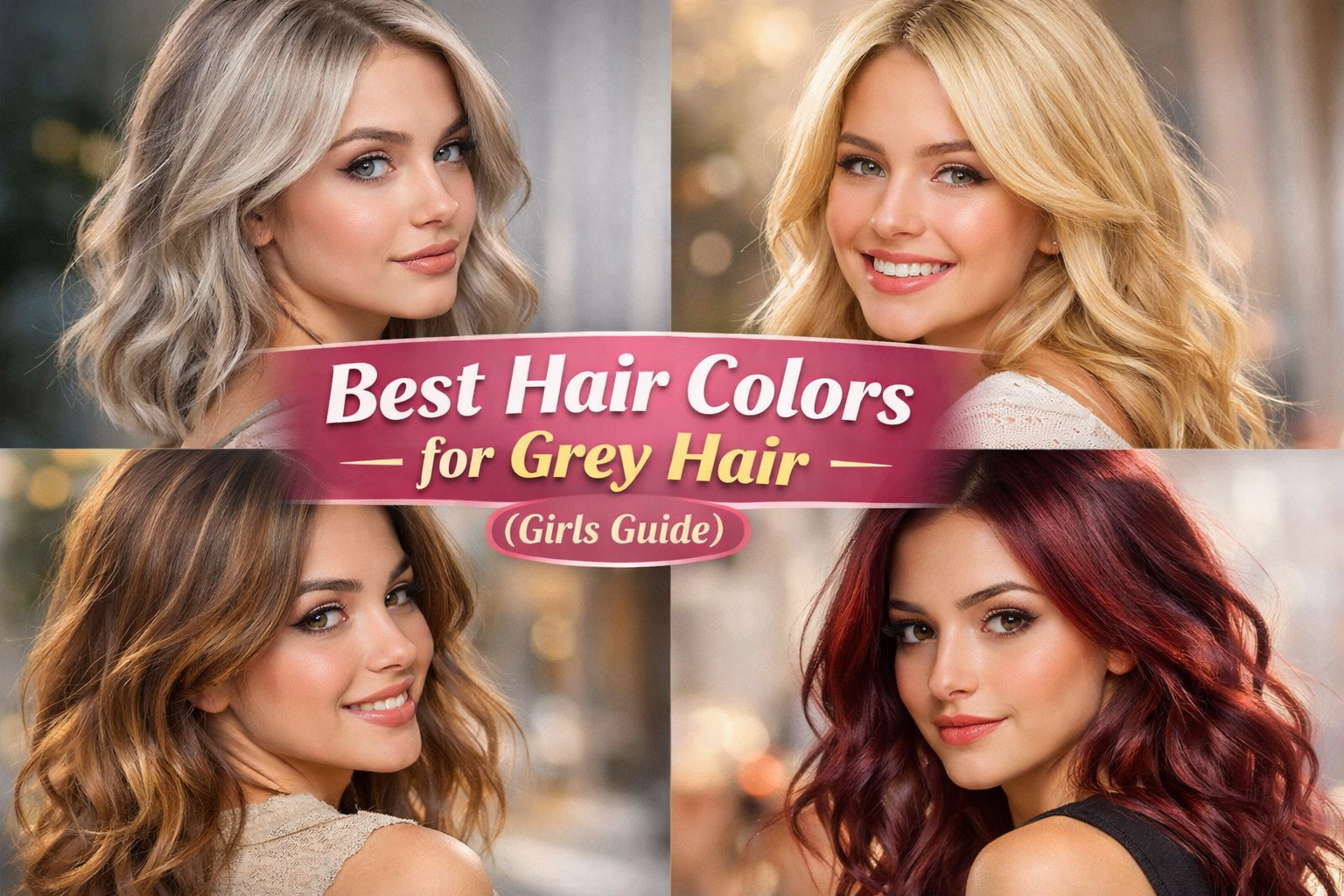 best hair colors for grey hair for girls ash blonde blonde light brown caramel burgundy
