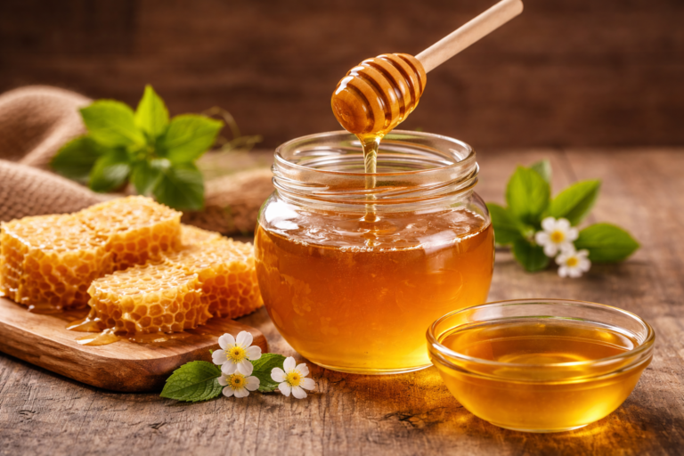 Natural honey for skin care and wrinkle reduction at home