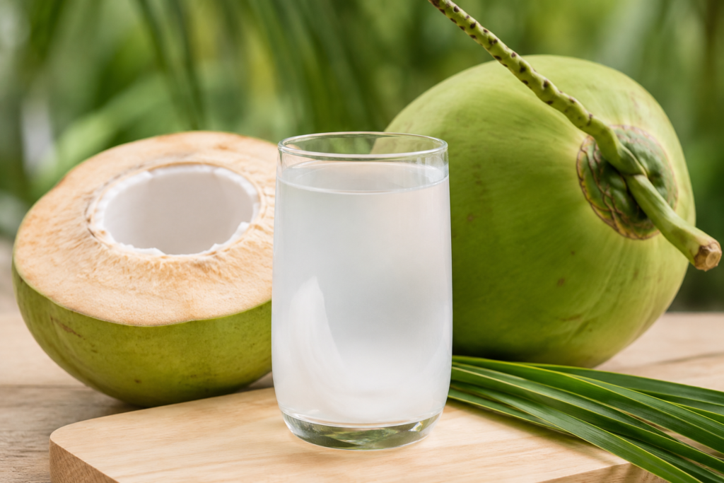 Coconut water for healthy hair and glowing skin